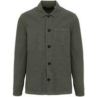 Native Spirit Men's Corduroy Washed Jacket in Khaki | Size: 2XL