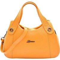 House of Leather Women's Womens Real Leather Shoulder Bag Small Size Handbag Daisy Rose in Yellow