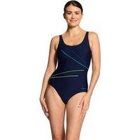 Zoggs Women's Octane Adjustable Macmasters Scoopback Swimsuit in Red | Size: 10