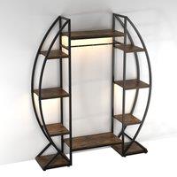 Gymax Indoor Plant Stand With Grow Lights 10-Tier Corner Metal Plant Shelf in Brown