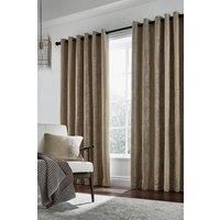 Helena Springfield 'Roma' Woven Lined Curtains in Light Tan | Size: 167 cm width x 228 cm drop