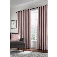 Helena Springfield 'Roma' Woven Lined Curtains in Dusty Pink | Size: 167 cm width x 183 cm drop