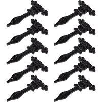 Hammer and Tongs Ornate T-Hinge - W155mm - Black - Pack of 10 | Size: 10000mm x 520mm