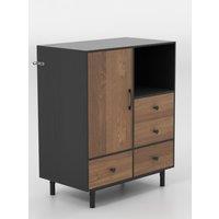 Costway Buffet Sideboard Modern Storage Cabinet w/ 4 Drawers in Natural