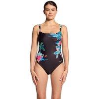 Zoggs Women's Retro Surf Adjustable Classicback Swimsuit in Black | Size: 10