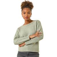 Roman Women's Ribbon Bow Tie Back Jumper in Dark Green | Size: 14