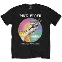 Pink Floyd Men's Wish You Were Here Circle T-Shirt in Black | Size: XL