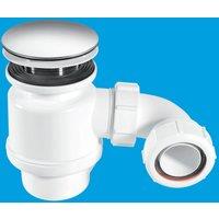 McAlpine STW8-M 50mm Water Seal Resealing Shower Trap with Multifit Outlet in White