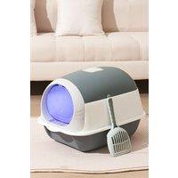 Detachable Cat Litter Box with UV sterilizer Lamp