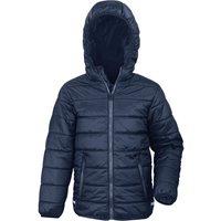 Result Core Padded Jacket in Mid Navy | Size: 11-12 Years