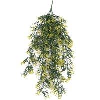 Leaf Artificial Hanging Trailing Plant UV Fire Resistant Variegated Plant 76cm in Green