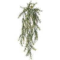 Leaf Artificial Hanging Trailing Plant UV Fire Resistant Spider Fern Plant 78cm in Green