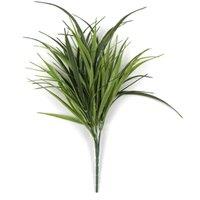 Leaf 30cm Fire Resistant Artificial Grass Stem in Green