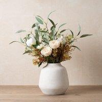 Scottish Everlastings Ltd 66cm Tulip, Rose & Eucalyptus Bouquet in Off-White
