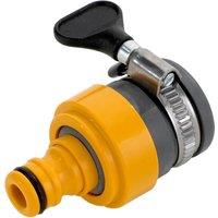 Hozelock Round Mixer Tap Connector in Yellow