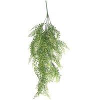 Leaf Artificial Hanging Trailing Plant UV Fire Resistant Trailing Button Fern 82cm in Green