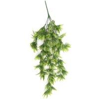 Leaf Artificial Hanging Trailing Plant UV Fire Resistant Boston Fern Plant 75cm in Green