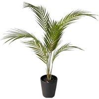 Leaf Artificial Areca Palm Tree Faux Plant 70cm in Green