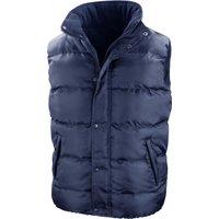 Result Men's Core Nova Lux Padded Fleece Lined Bodywarmer Jacket in Navy | Size: 2XL