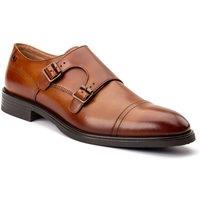 Base London Men's Taper Monk Shoe in Tan | Size: 9