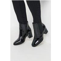 Yours Women's Block Heel Chelsea Boots In Extra Wide EEE Fit in Black | Size: 5EEE