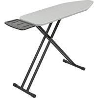 Xample Folding Ironing Board Lightweight Adjustable Non-Slip Iron Boards - 145cm x 38cm in Grey | Size: 145 cm x 38 cm