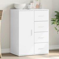 Berkfield Home Sideboard White 59x39x80 cm Engineered Wood | Size: 59 x 39 x 80 cm