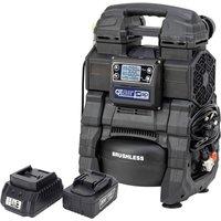 SIP QT Battery & Mains Oilless Compressor - L25 x W34 x H45 cm in Black