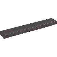 Berkfield Home Wall Shelf Dark Grey 60x10x4 cm Treated Solid Wood Oak in Brown | Size: 60 x 10 x 4 cm