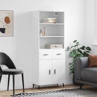 Berkfield Home Highboard White 69.5x34x180 cm Engineered Wood