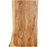 Berkfield Home Table Top Solid Acacia Wood 100x(50-60)x2.5 cm in Brown