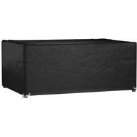 Berkfield Home Garden Furniture Cover 8 Eyelets 180x122x75 cm Rectangular in Black | Size: 180 x 122 x 75 cm