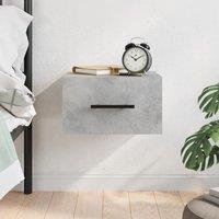 Berkfield Home Wall-mounted Bedside Cabinet Concrete Grey 35x35x20 cm | Size: 35 x 35 x 20 cm
