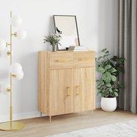 Berkfield Home Sideboard Sonoma Oak 69.5x34x90 cm Engineered Wood in Brown