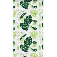 Berkfield Home Shower Roller Blind with Cassette 130x240 cm Fabric Width 126 cm in Green