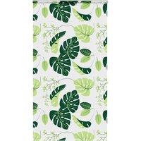 Berkfield Home Shower Roller Blind with Cassette 140x240 cm Fabric Width 136 cm in Green