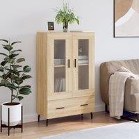 Berkfield Home Highboard Sonoma Oak 69.5x31x115 cm Engineered Wood in Brown