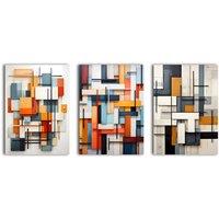 simpa Abstract Modern 3 Panel Canvas Wall Art