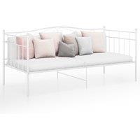 Berkfield Home Sofa Bed Frame White Metal 90x200 cm
