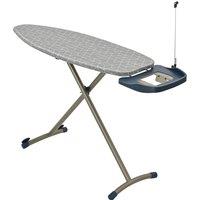 Xample Folding Ironing Board Lightweight Adjustable Non-Slip Iron Boards - 159cm x 42cm in Grey | Size: 159 cm x 42 cm