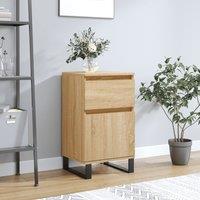 Berkfield Home Sideboard Sonoma Oak 40x35x70 cm Engineered Wood in Brown | Size: 40 x 35 x 70 cm