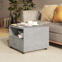 Berkfield Home Coffee Table Concrete Grey 55x55x40 cm Engineered Wood | Size: 55 x 55 x 40 cm