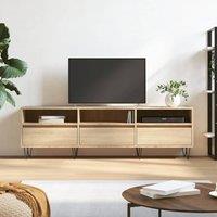 Berkfield Home TV Cabinet Sonoma Oak 150x30x44.5 cm Engineered Wood in Brown