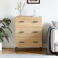 Berkfield Home Sideboard Sonoma Oak 69.5x34x90 cm Engineered Wood in Brown