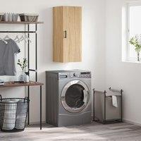 Berkfield Home Wall Mounted Cabinet Sonoma Oak 34.5x34x90 cm in Brown