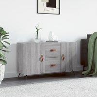 Berkfield Home Sideboard Grey Sonoma 100x36x60 cm Engineered Wood | Size: 100 x 36 x 60 cm