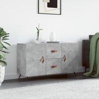 Berkfield Home Sideboard Concrete Grey 100x36x60 cm Engineered Wood | Size: 100 x 36 x 60 cm