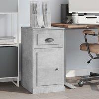 Berkfield Home Side Cabinet with Drawer Concrete Grey 40x50x75 cm Engineered Wood | Size: 40 x 50 x 75 cm