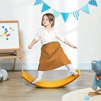 ZONEKIZ Balance Board Kids Wobble Board, Stepping Stone for 3-6 Years in Orange