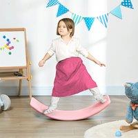 ZONEKIZ Balance Board Kids Wobble Board, Stepping Stone for 3-6 Years in Pink